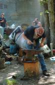 Chris Marks forges a knife