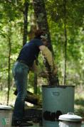 Kelly Landrum making Raku