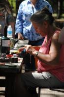 Copper leaf making with Patrick Branan