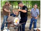Master Smith Chris Marks at Gas Forge