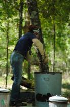 Kelly Landrum making Raku