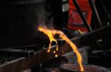 Iron flows freely from the cupola