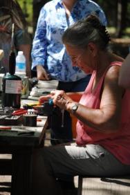 Copper leaf making with Patrick Branan