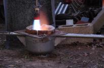 ladle for iron pour pre-heat