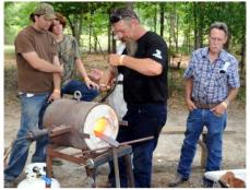 Master Smith Chris Marks at Gas Forge