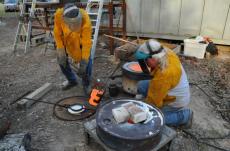 Bronze pour