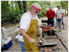 Forging a Knife Blade