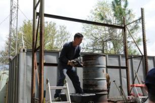John Perilloux charging the cupola