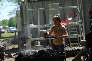Deborah at the forge