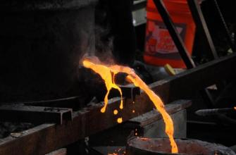 Iron flows freely from the cupola