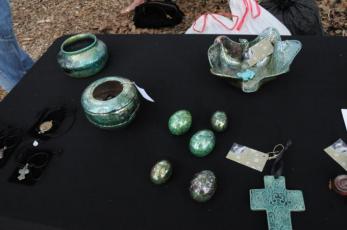 Raku pottery by Kelly Landrum