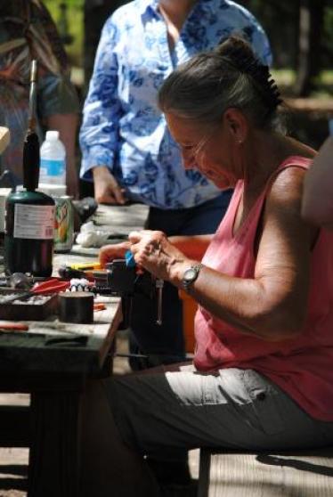 Copper leaf making with Patrick Branan