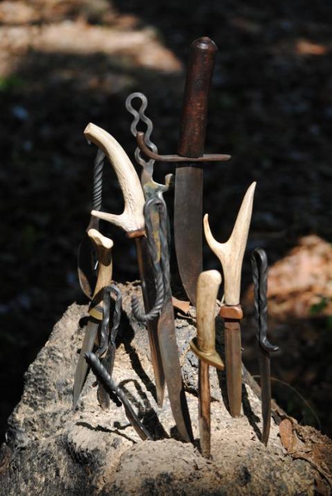 Hand Forged knives by Edd Scafidel