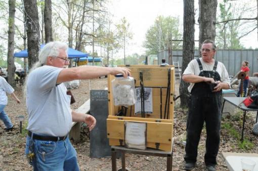 hand made tool box and black smith tools given away 2011