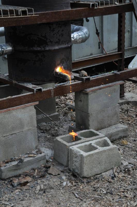 Iron starts to flow