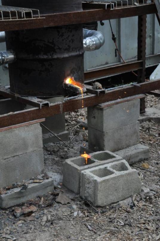 Iron starts to flow
