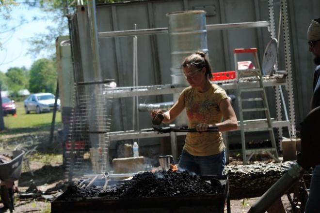 Deborah at the forge
