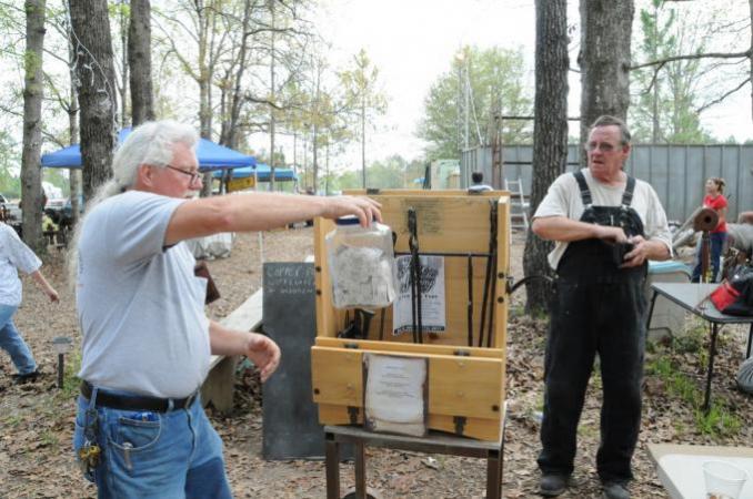 hand made tool box and black smith tools given away 2011