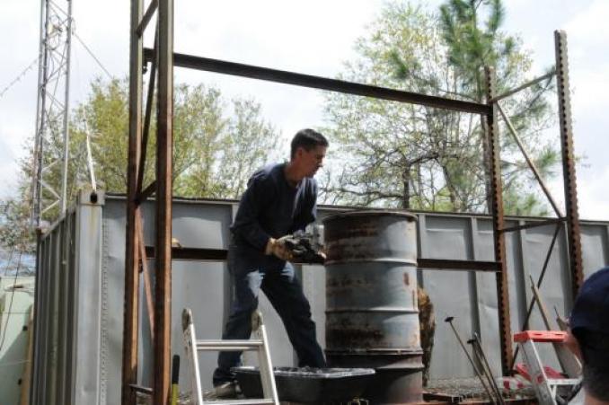 John Perilloux charging the cupola