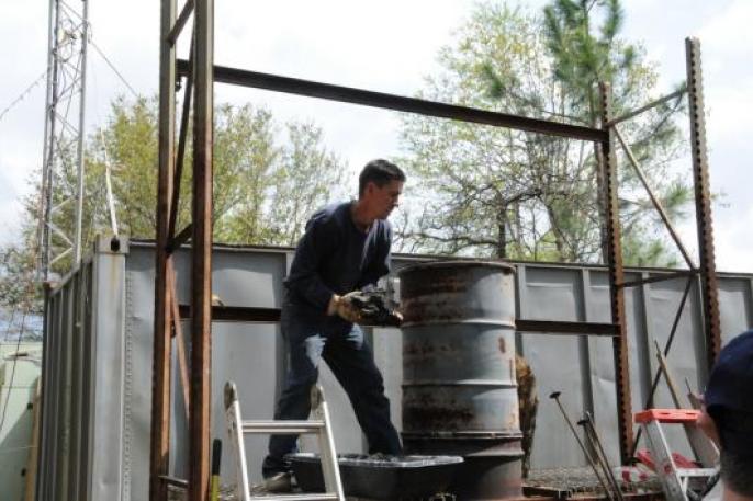 John Perilloux charging the cupola