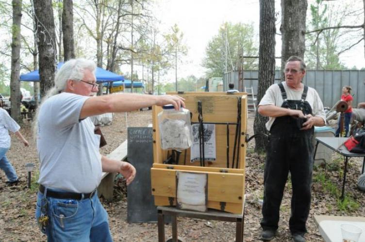hand made tool box and black smith tools given away 2011