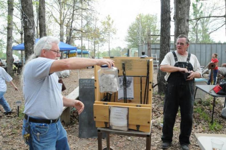 hand made tool box and black smith tools given away 2011