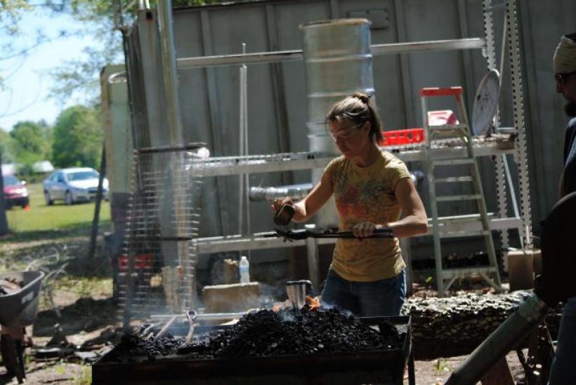 Deborah at the forge