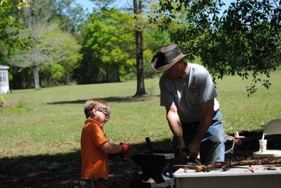 Teaching of Blacksmithing by Chuck Averett